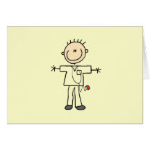 Male Stick Figure Nurse T-shirts and Gifts Cards