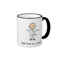 Male Stick Figure Nurse T-shirts and Gifts mugs