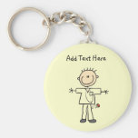 Male Stick Figure Nurse Tshirts and Gifts Key Chains