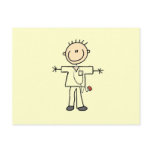 Male Stick Figure Nurse Tshirts and Gifts Postcard