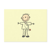 Male Stick Figure Nurse Tshirts and Gifts Postcard