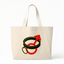 male submissive collar symbol tote bag
