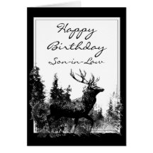 Mâle vintage de beau-fils de joyeux anniversaire,  cartes de vœux