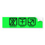 MaleFemale to Male Light Bumper Sticker