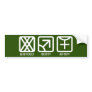 MaleMale to Female Dark Bumper Sticker