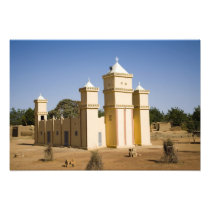 Mali, Bamako. Mosque, Bamako-Djenne Road