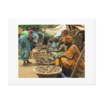 Mali Women at the Monday Market, Djenne-3 Postcard
