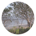 malibu Beach Round Sticker