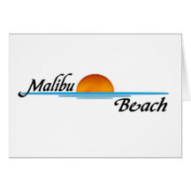 Malibu Beach Sunset Greeting Cards