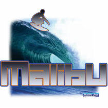 Malibu Beach Surfing Acrylic Cut Outs