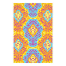 Malibu Breeze Damask Stationery