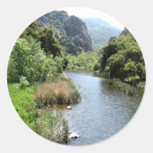 Malibu Creek Round Stickers
