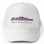 Malibu Man July 4th USA Red White and Blue Hat