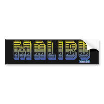 Malibu Ocean Bumper Sticker