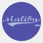 Malibu Swash Round Stickers