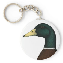 Mallard Drake Head Keychains