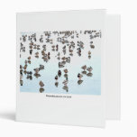 Mallard Ducks on a Frozen Pond 3 Ring Binder