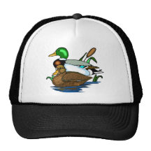 Mallard ducks trucker hats