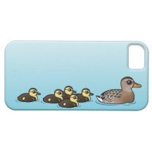 Mallard & five ducklings iPhone 5 cases