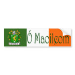 Malone Clan Irish/English Flag Bumper Sticker