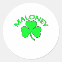 Maloney Round Sticker