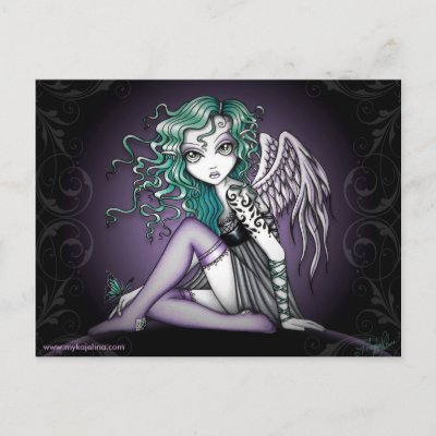 Malory Cute Little Tattoo Angel Postcard by mykajelina gothic angel tattoo