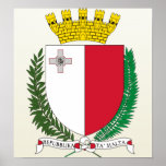 Malta Coat of Arms detail Poster
