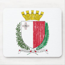 Malta Coat Of Arms Mouse Pad
