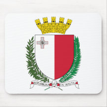 Malta Coat Of Arms Mouse Pad