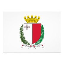 Malta Coat of Arms Personalized Announcement