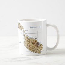 Malta Flag ~ Map Mug