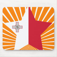 Malta Star Mouse Pad