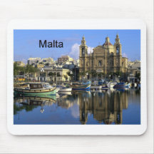 Malta Vallete Harbour (St.K) Mouse Pads