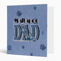 MaltaPoo DAD 3 Ring Binder