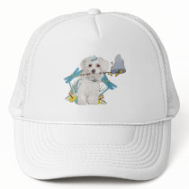 Maltese Butterfly Catcher Apparel Hats