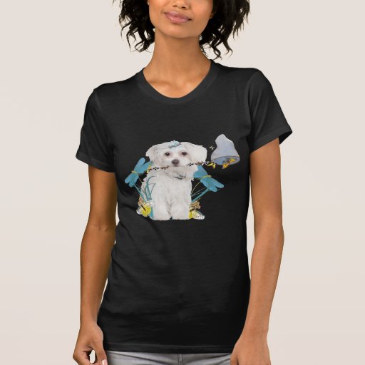Maltese Butterfly Catcher Apparel T-shirt