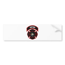 Maltese Cross - Captain (White Helmet) Bumper Sticker