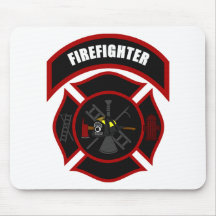 Maltese Cross - Firefighter Mousepad