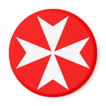 Maltese Cross Refrigerator Magnet