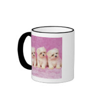 Maltese Dog; is a small breed of white dog that Coffee Mug