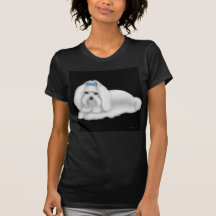 Maltese Dog Petite T-Shirt