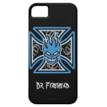 Maltese Flaming Skull Customizable iPhone 5 Case
