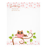 Mama and Baby Owl Letterhead Design