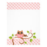 Mama and Baby Owl Personalized Letterhead