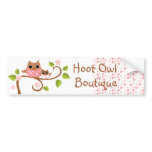 Mama and Baby Owls Bumper Stickers