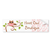 Mama and Baby Owls Bumper Stickers