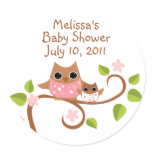 Mama and Baby Owls Stickers