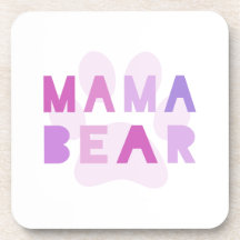 Mama bear drink coasters