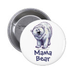 Mama Bear Polar Bear Button