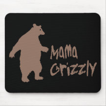 Mama Grizzly Mouse Pads